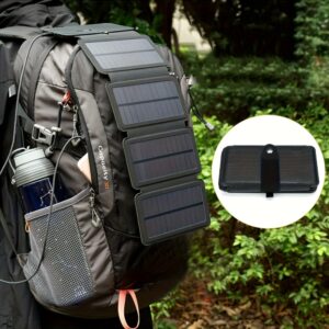 Portable Folding Solar Charger – USB for Camping