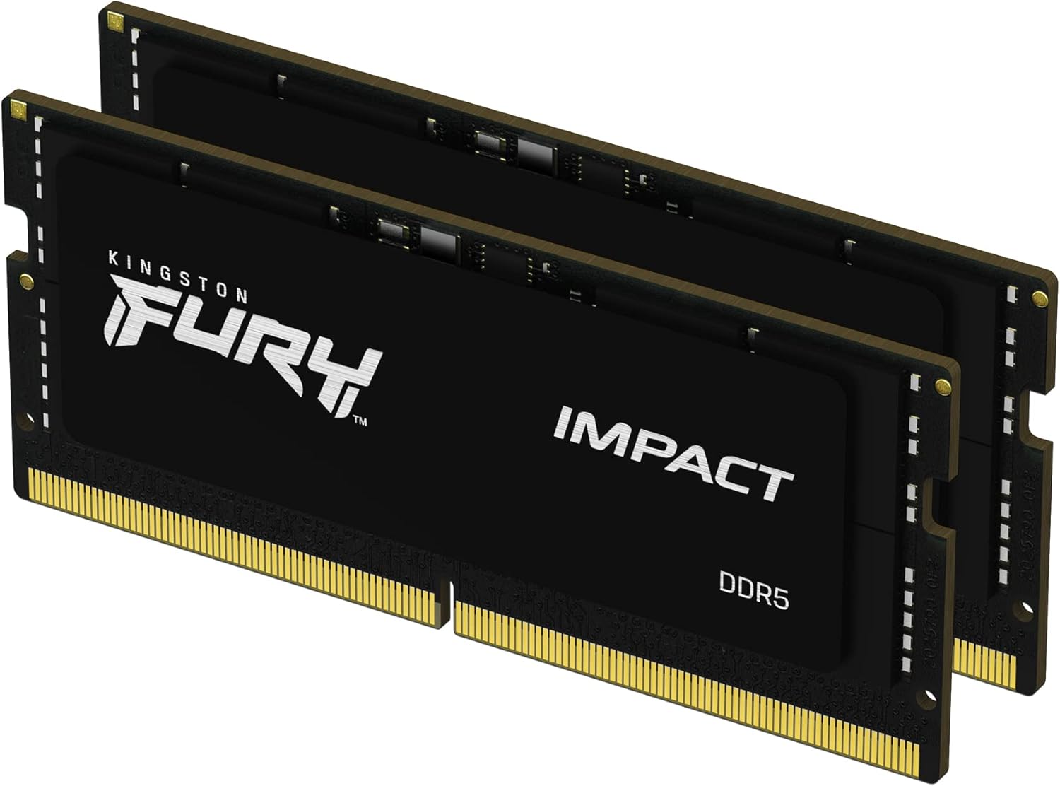 Kingston FURY Impact 32GB (2x16GB) 5600MT/s DDR5 CL40 Laptop Memory Kit of 2 | Lower Power Consumption | Intel XMP 3.0 | Plug N Play | KF556S40IBK2-32