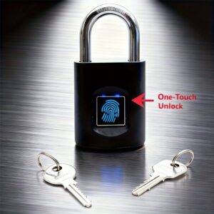 Biometric Fingerprint Padlock – USB Rechargeable Keyless Lock