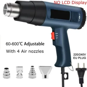 Professional 2000W Heat Gun with Adjustable Temperature and 4 Nozzles