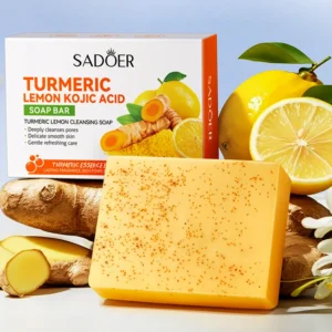 Lemon Turmeric Brightening and Exfoliating Handmade Soap