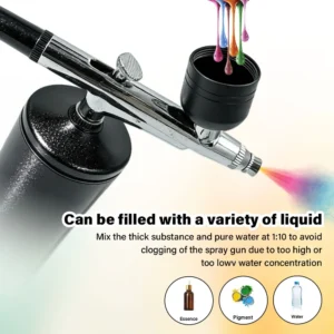 Rechargeable Mini Airbrush Kit with Compressor for Nail Art & Cake Painting