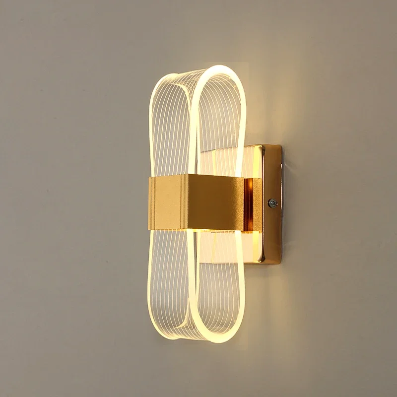 Nordic Luxury Aluminum LED Bedside Wall Light