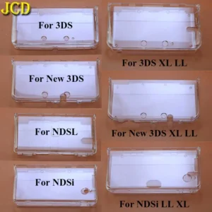 JCD Clear Crystal Protective Case Shell Housing for 3DS/NDS/GBA SP