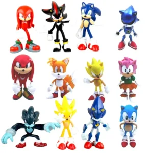 Set Sonic Figure Tails Werehog Knuckles Dr. Eggman Hedgehog Toy