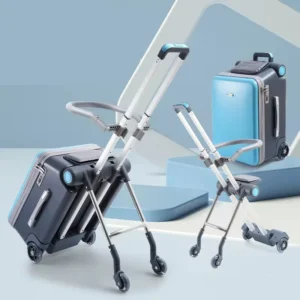 Multi-function Kids Stroller Travel Suitcase Riding & Sitting Waterproof Trunk