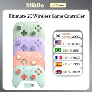 8BitDo Ultimate 2C Wireless Rechargeable Gamepad Hall Effect for PC, Windows 10/11, Steam Deck, Raspberry Pi, Android