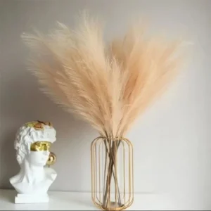 10PCS Artificial Pompous Grass Fluffy Stems for Boho Home Decor