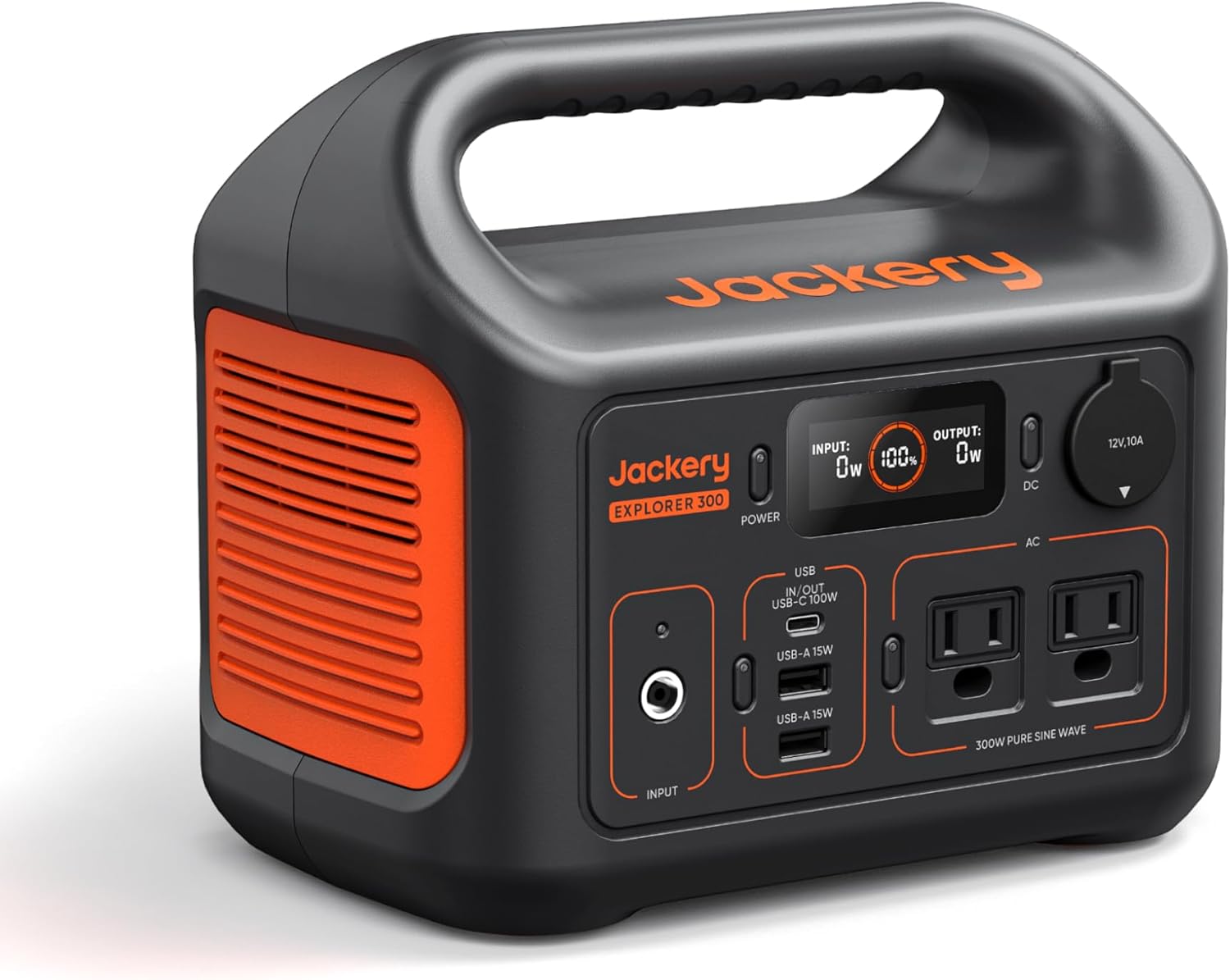 Jackery Portable Power Station Explorer 300, 292Wh Backup LiFePO4 Battery, Solar Generator for Outdoors Camping Travel Hunting Blackout